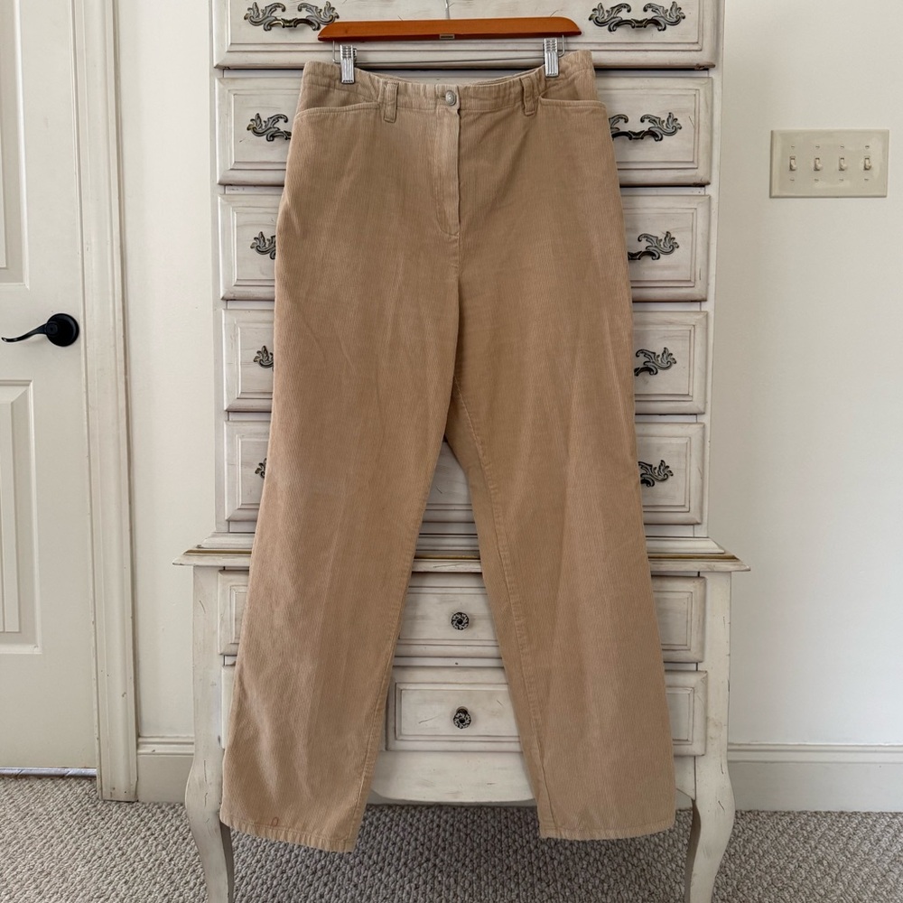 Ralph Lauren Beige Corduroy Preppy Cotton Pants